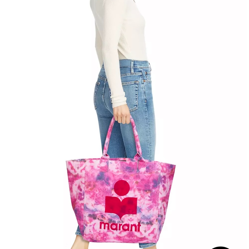 Last one remaining! Isabel Marant Yenky Tie-Dye Canvas Tote- Pink
